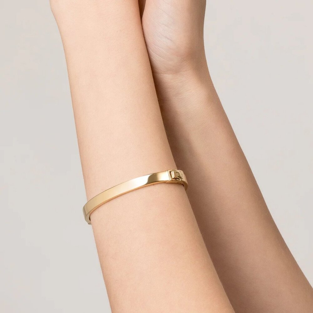 Aurate Classic Gold Hinged Vermail Bracelet